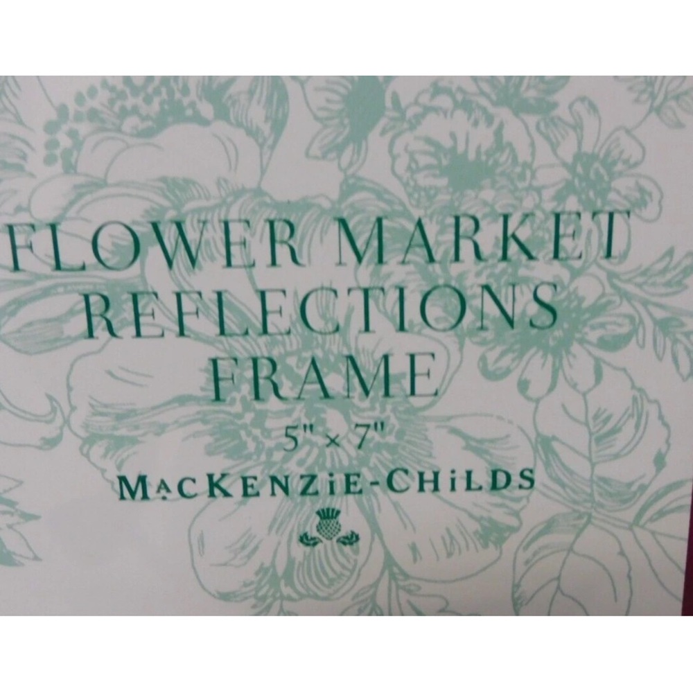 MacKenzie-Childs flower market reflections frame - new in box - Picture 4 of 6